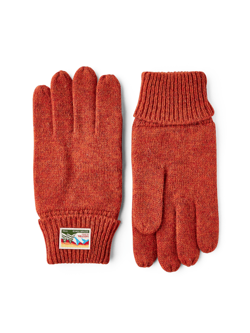 Raggwool Gloves Brick Red
