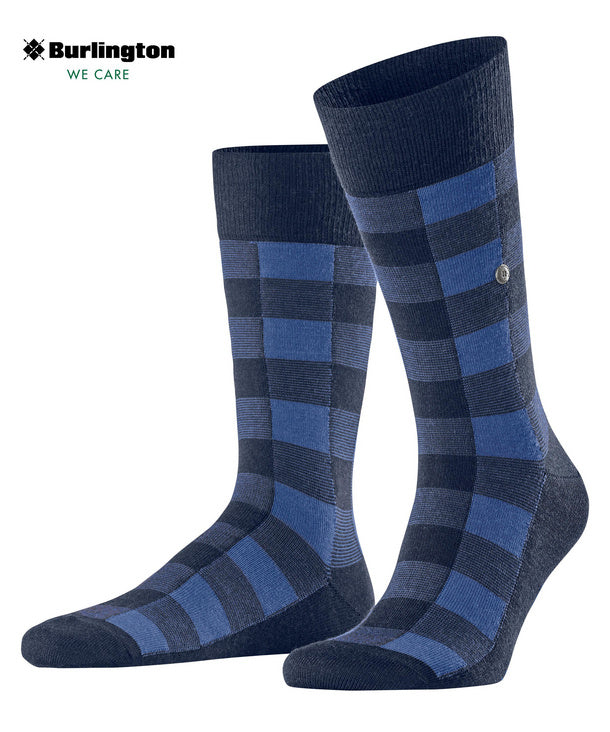 Buffalo Check Mens Socks Royal