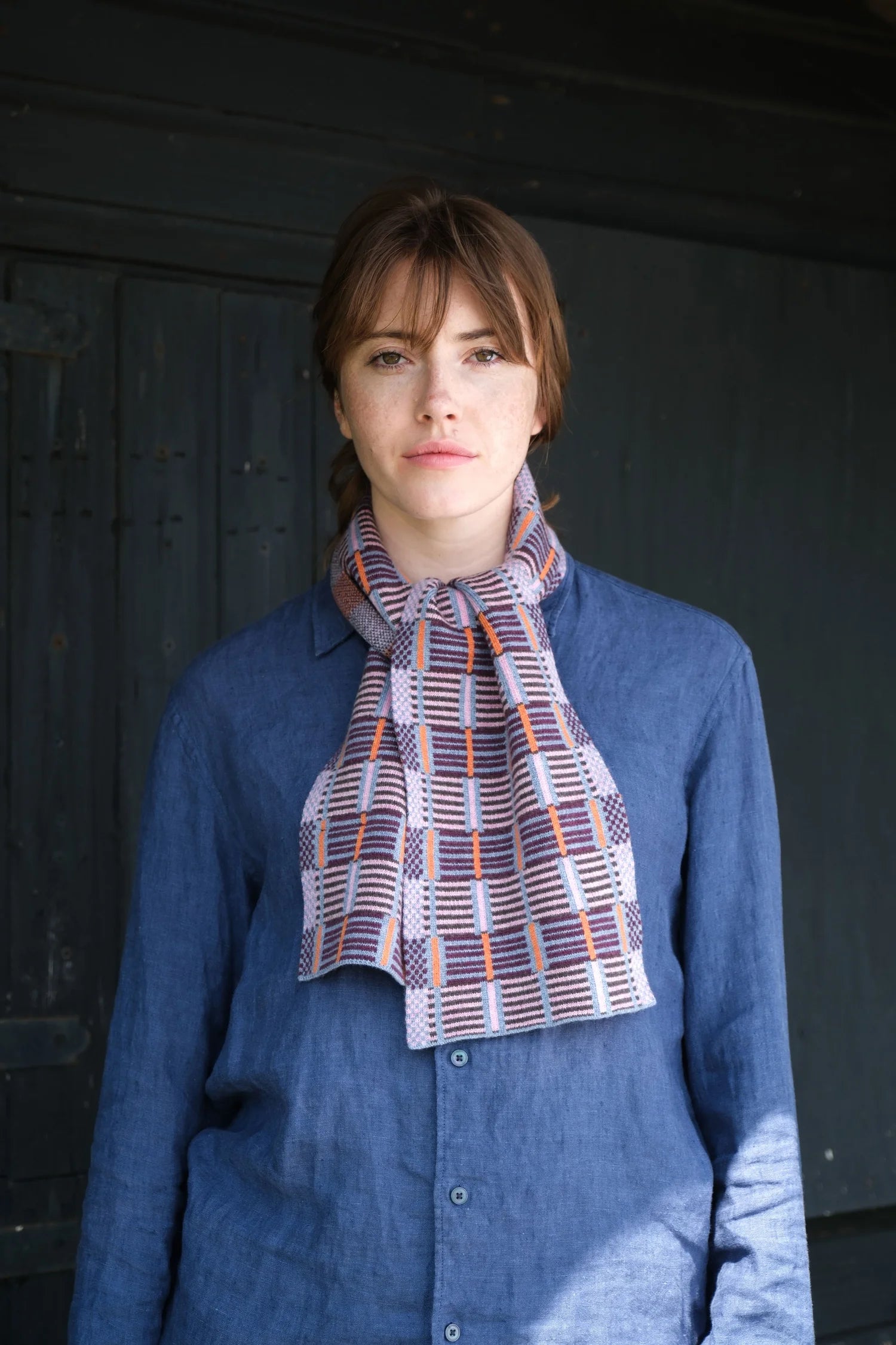 Ladders Scarf In Quartz Colours