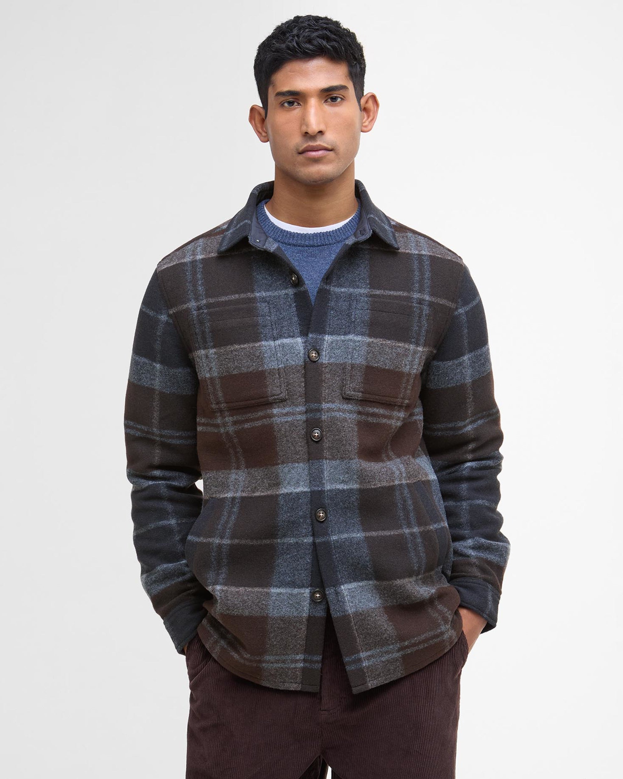 Chapter Check Overshirt Midnight Oak Tartan
