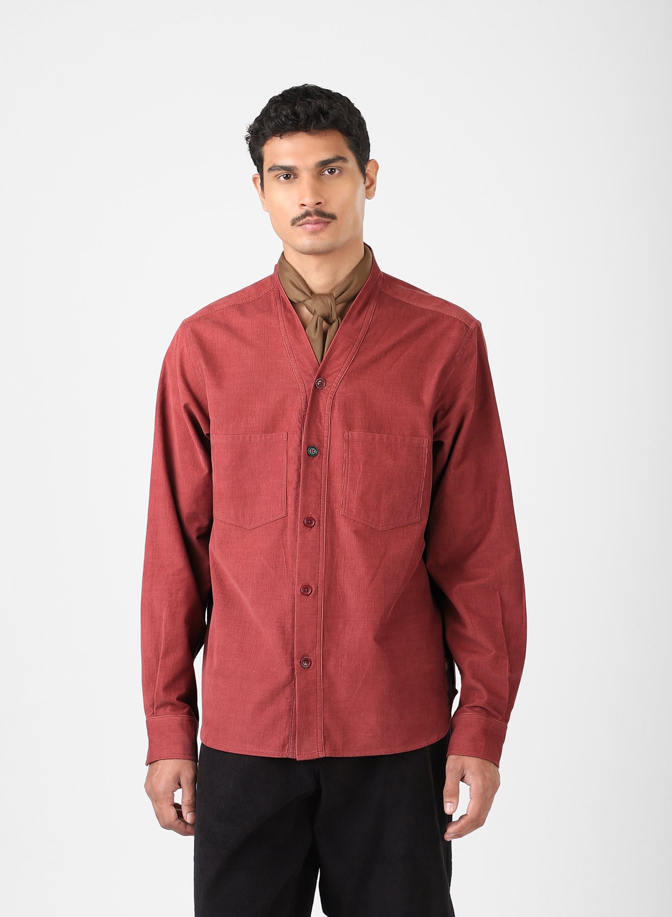 Ryoko Shirt Cord21 Coral