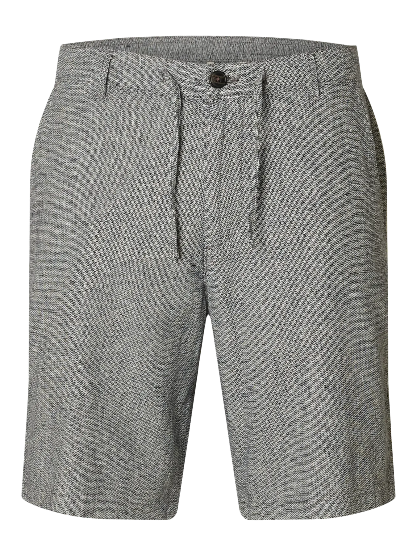 Regular Brody Linen Shorts Sky Captain/Oatmeal