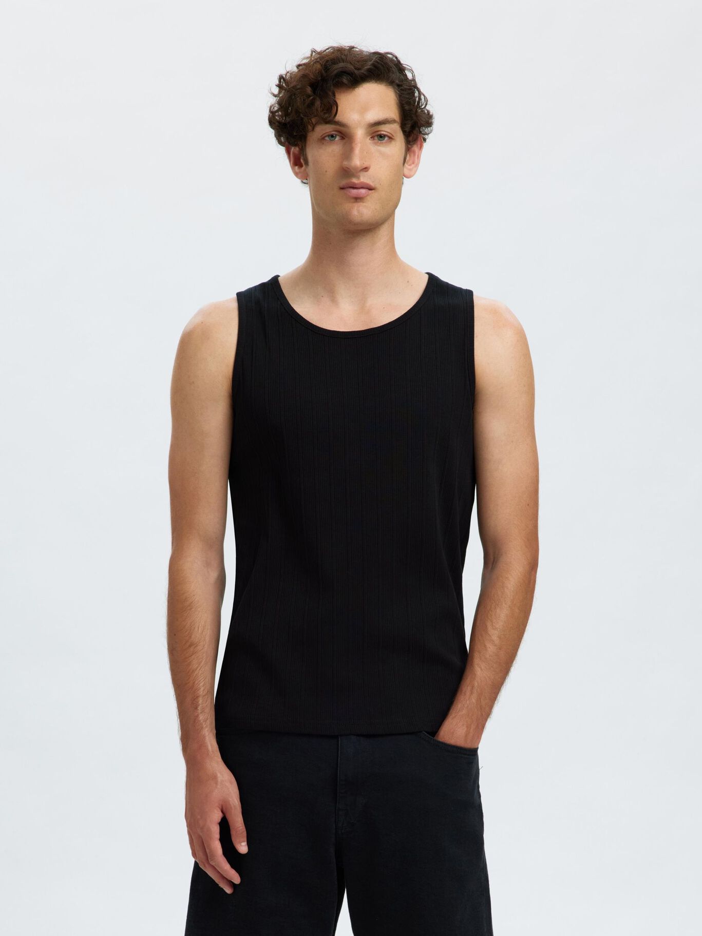 Dean RIbbed Tanktop Black