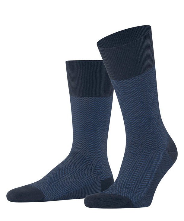 Airport Herringstripe Socks Space Blue