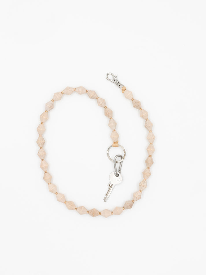 Zickzack Long Natural Keychain