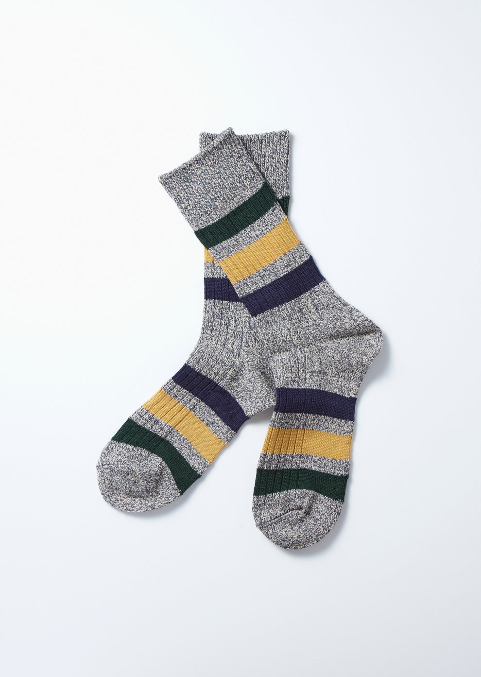 Park Stripe Crew Socks D Gray