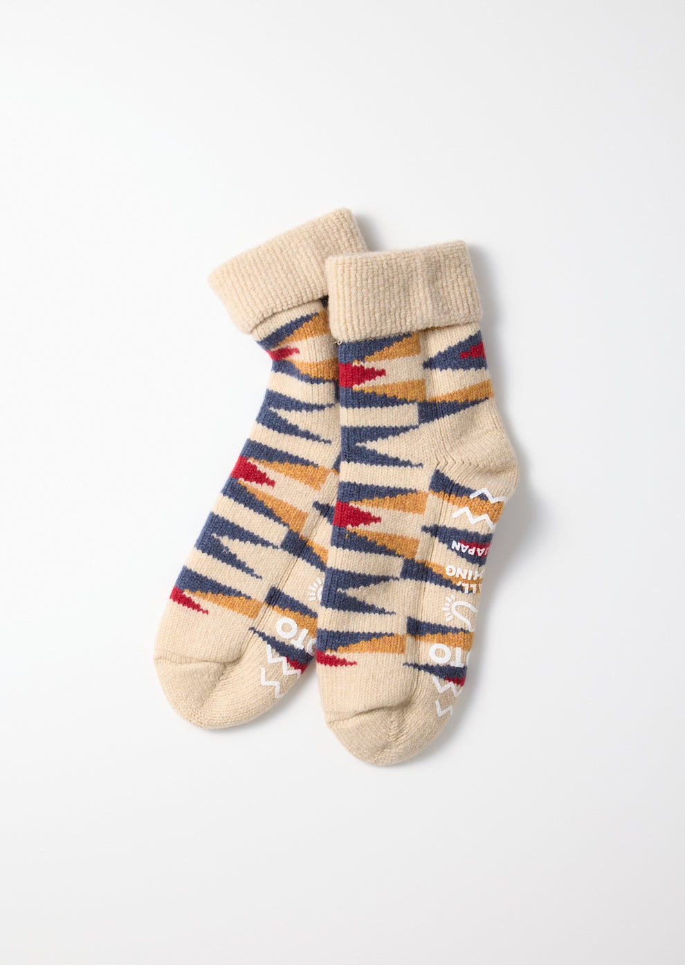 Merino Lambswool Room Socks Ivory Native