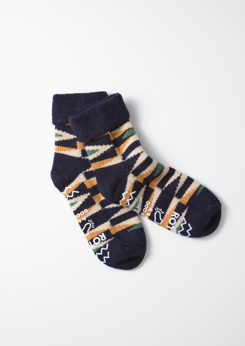 Merino Lambswool Room Socks Navy Native