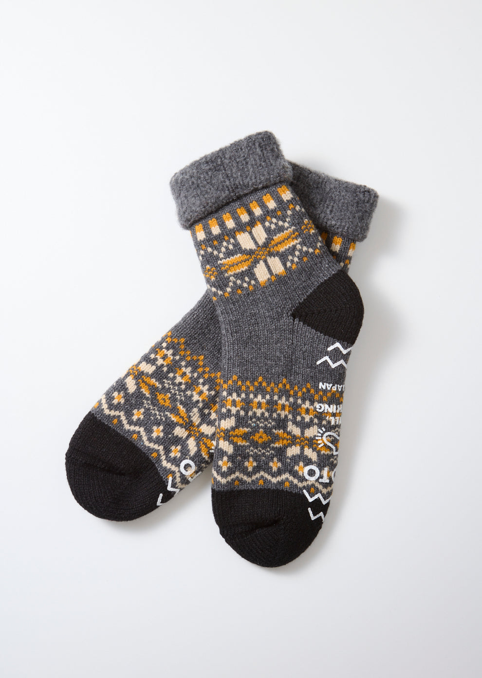 Comfy Room Socks D Grey Snowflake