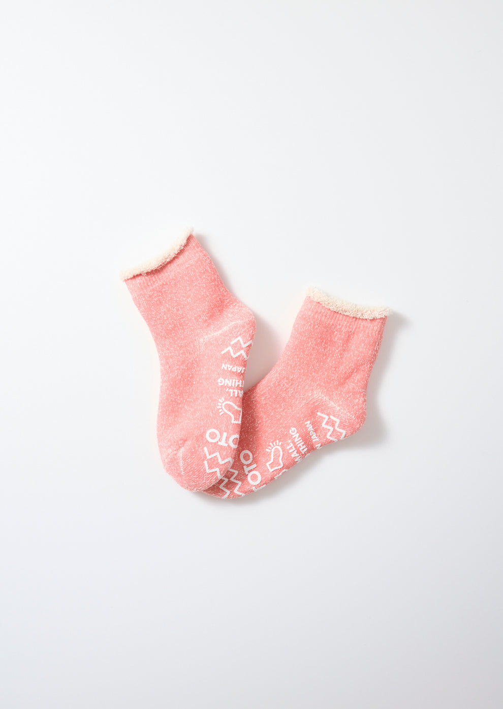 Kids Double Face Room Socks Pink