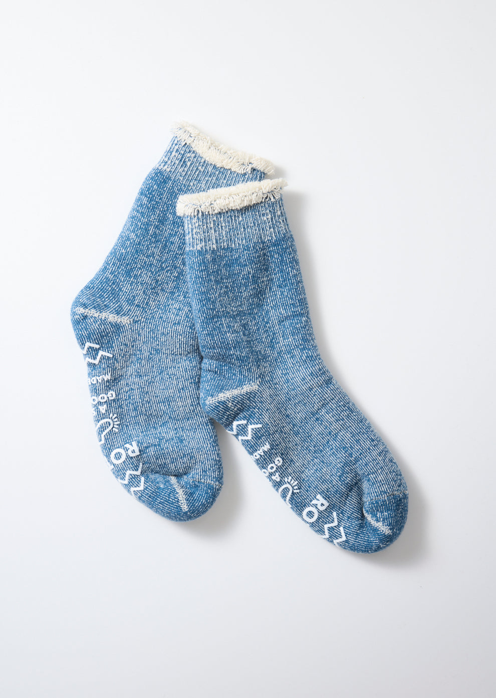 Double Face Room Socks D Blue