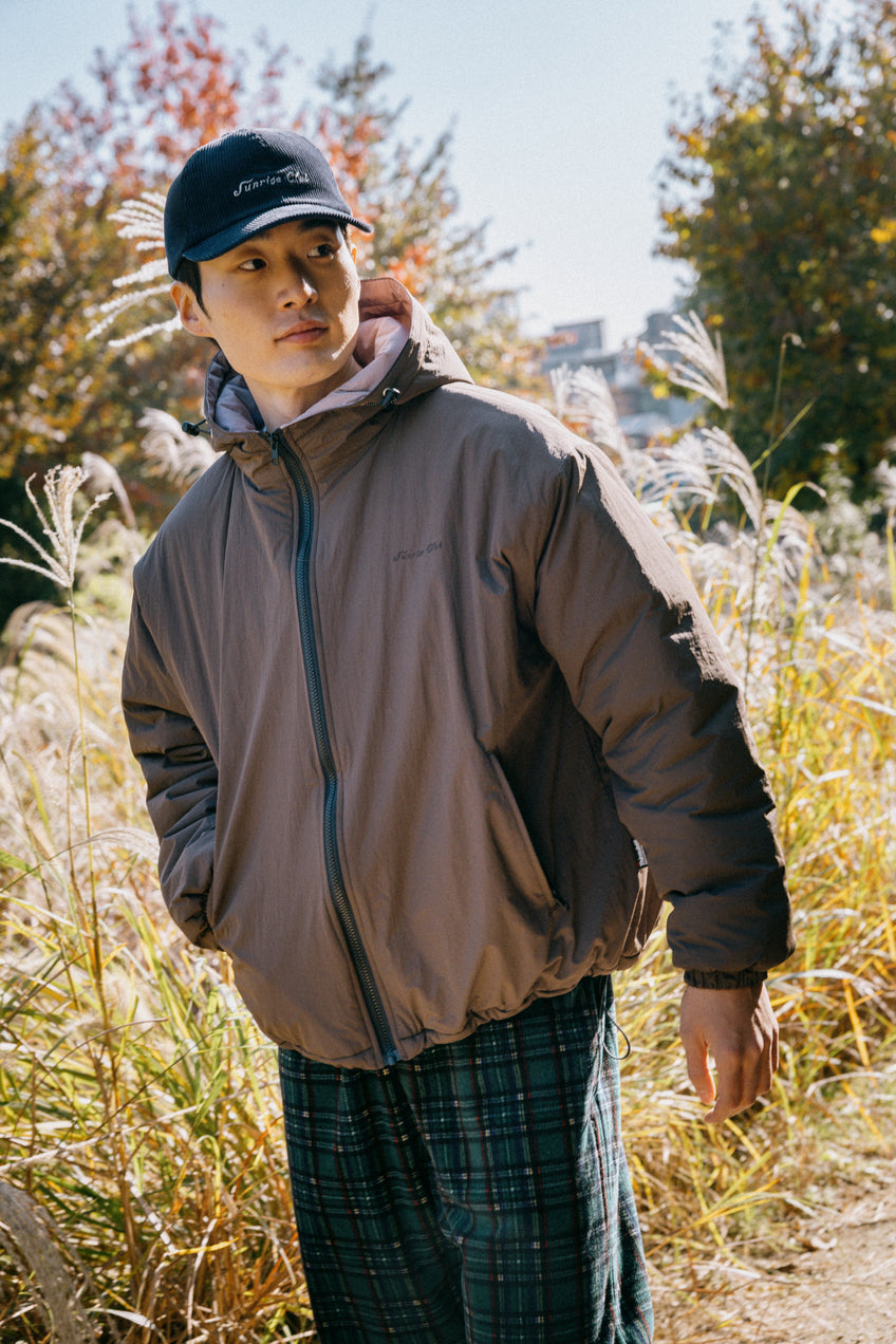 Sunrise Club Padded Jacket Brown