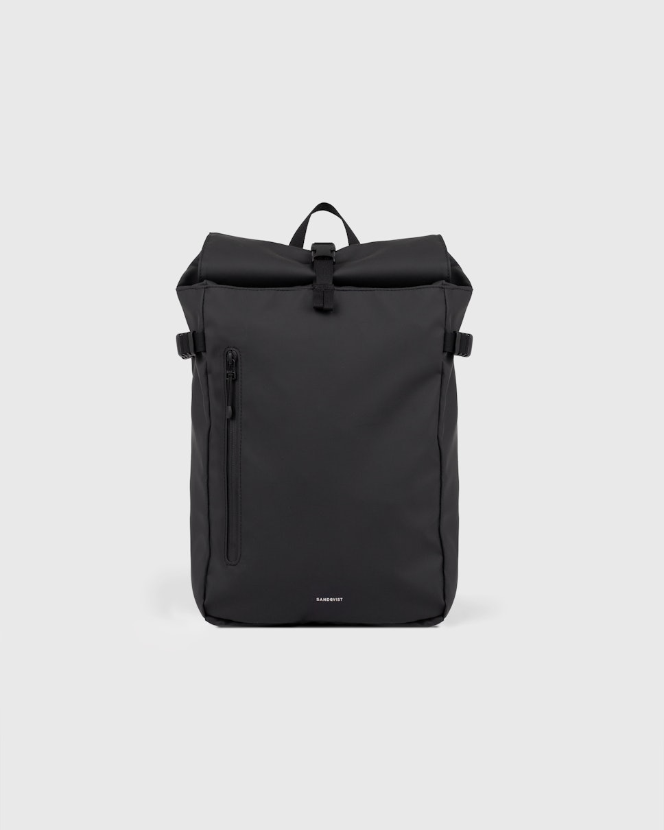 Stream Slim Rolltop Backpack Black M