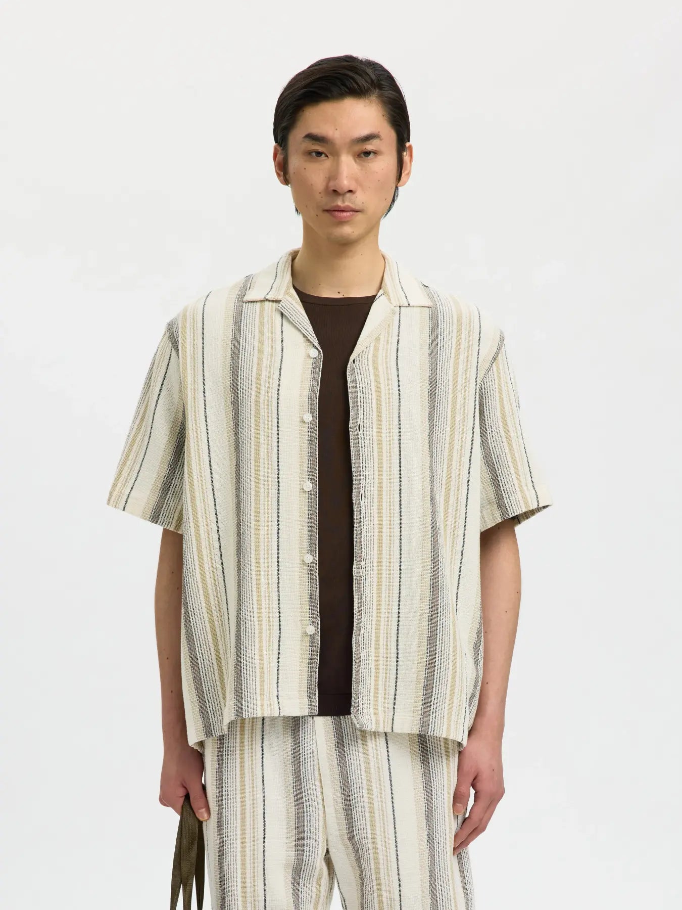 Rlxcal SS Shirt Resort Egret/Multi Brown