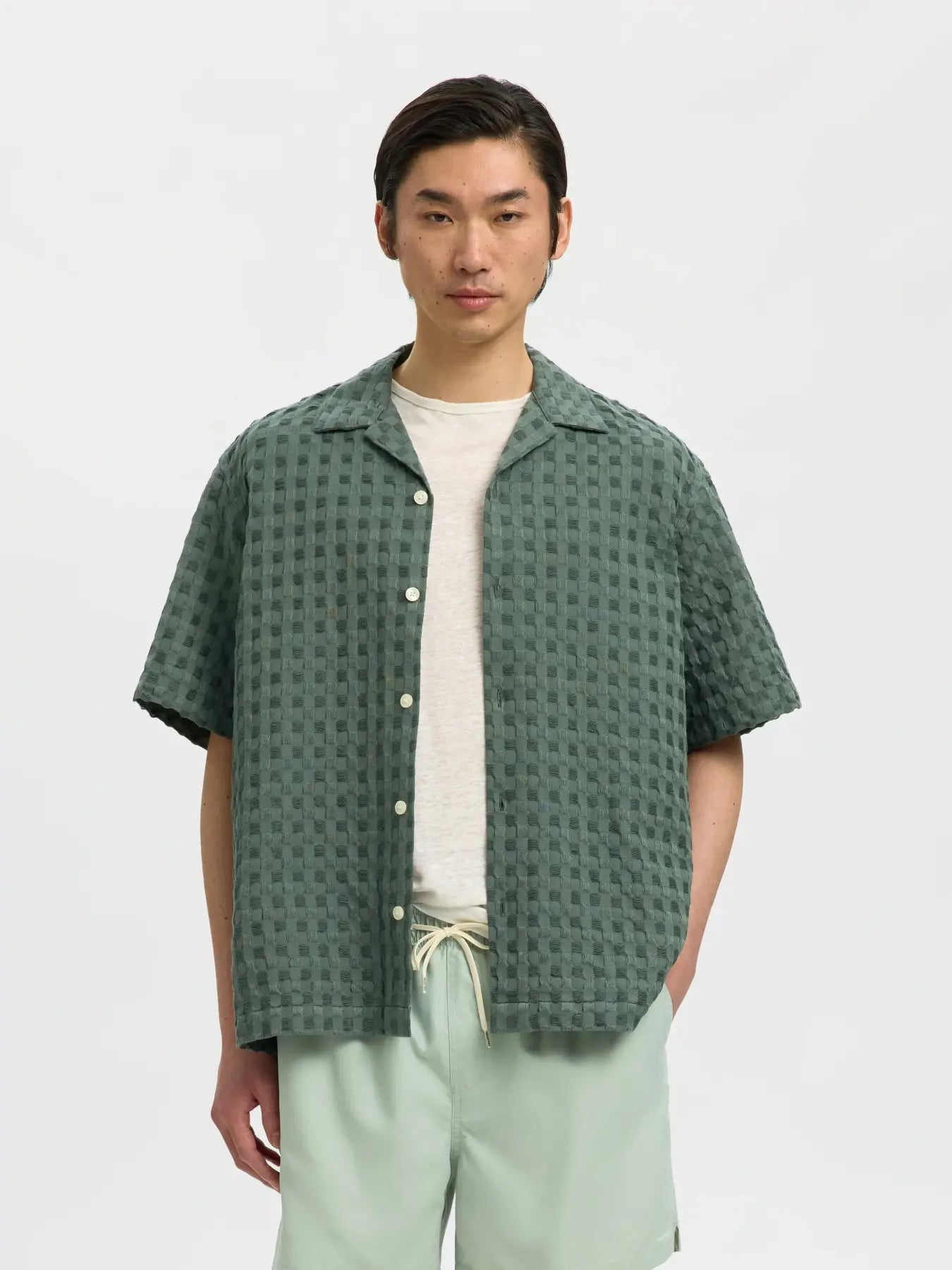 Rlx Monty Texture SS Shirt Balsam Green