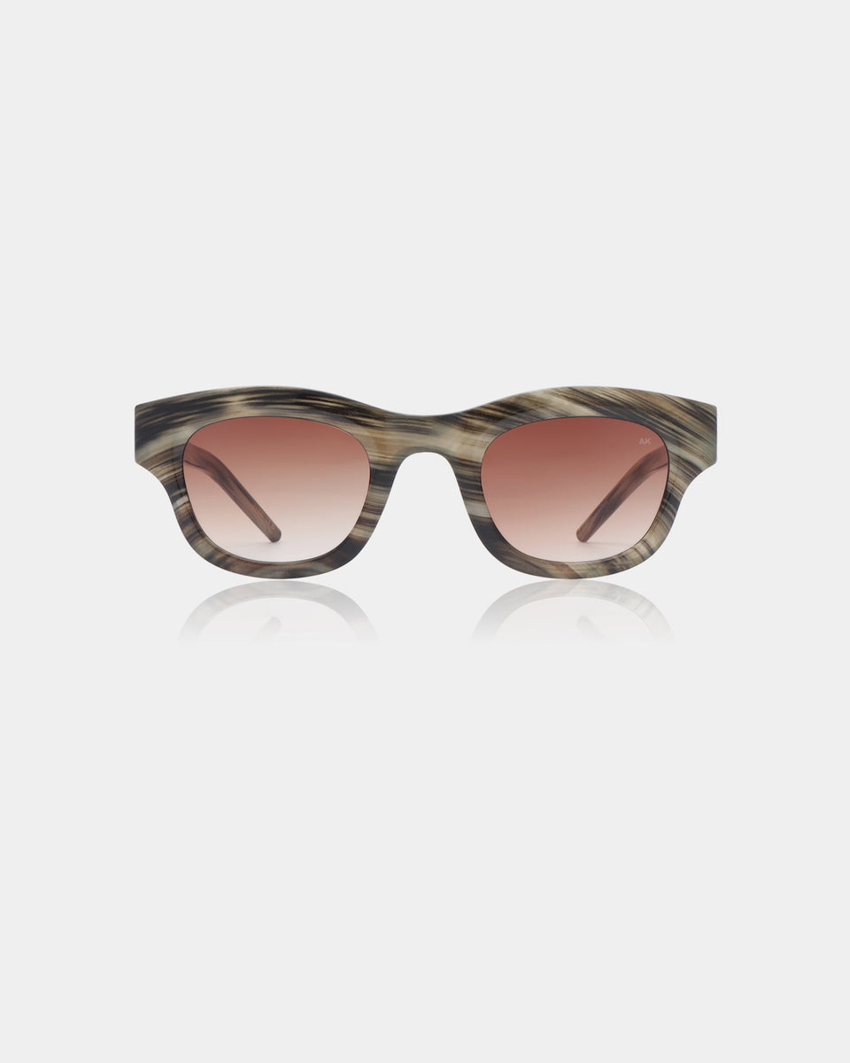 Lane Sunglasses Striped Horn