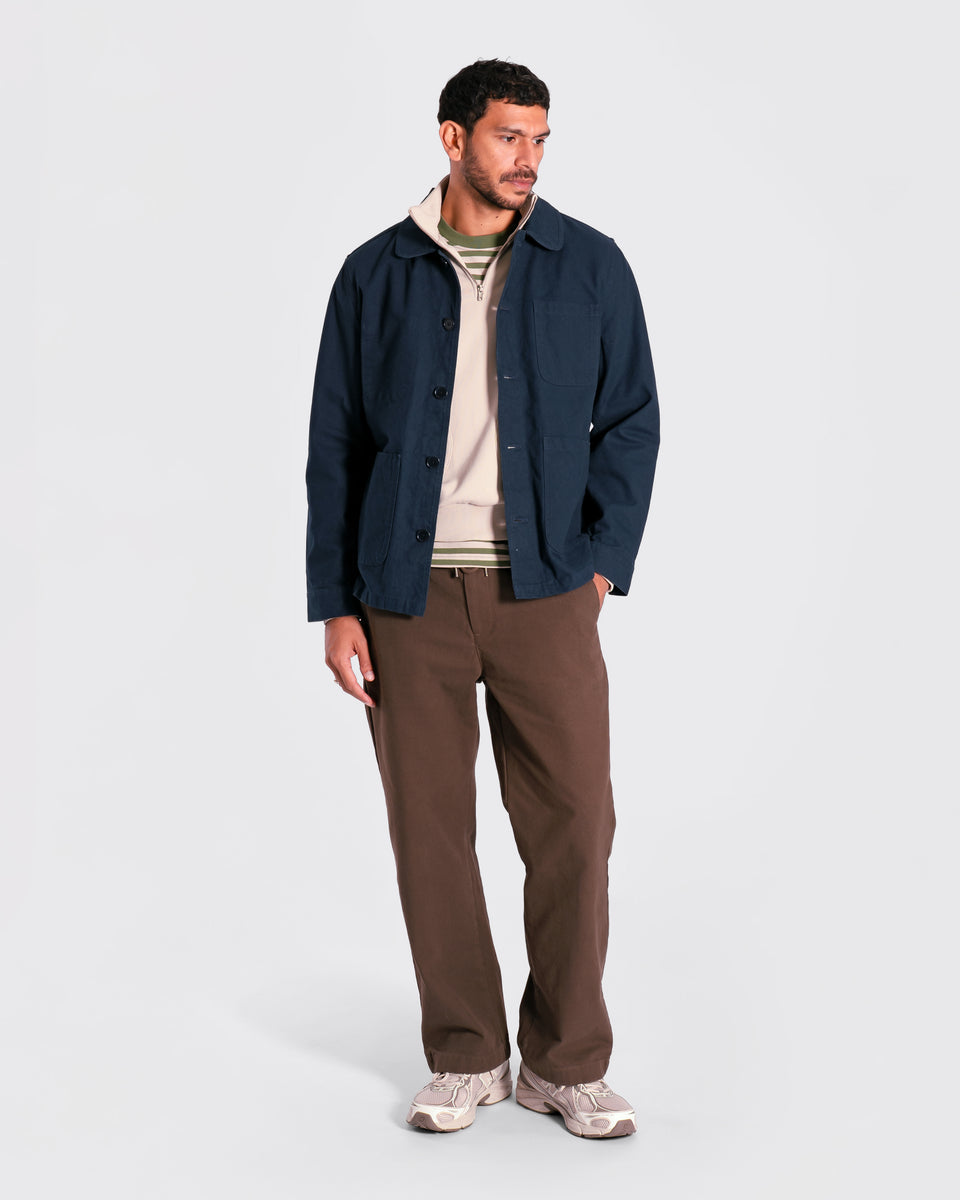 Station Jacket Panama Twill Navy