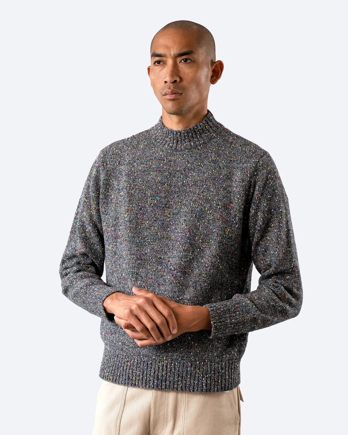 Dieter Grey/Multi Fleck Jumper