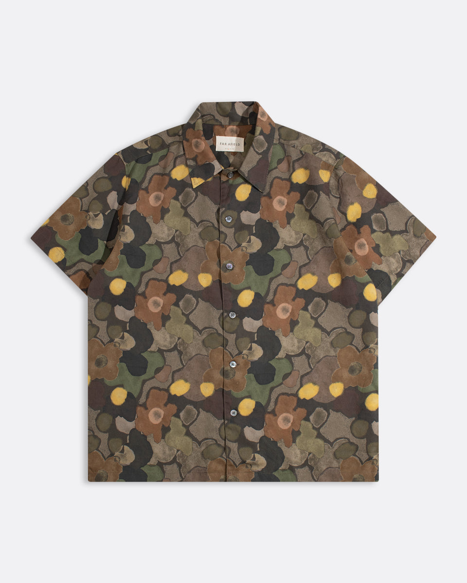 Busey Shirt Yami Floral Brown/Multi