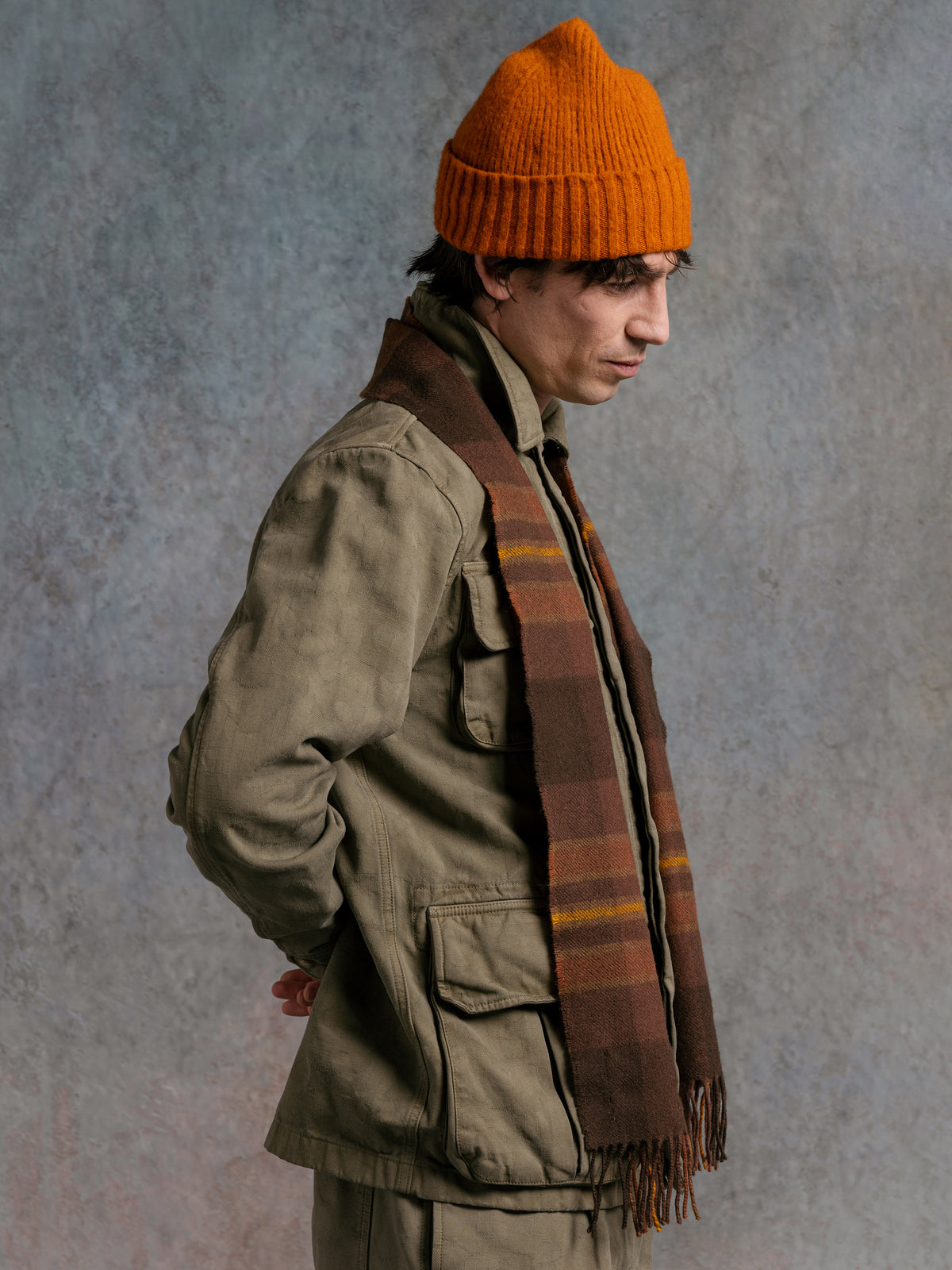 Balloch Beanie Lambswool Rust