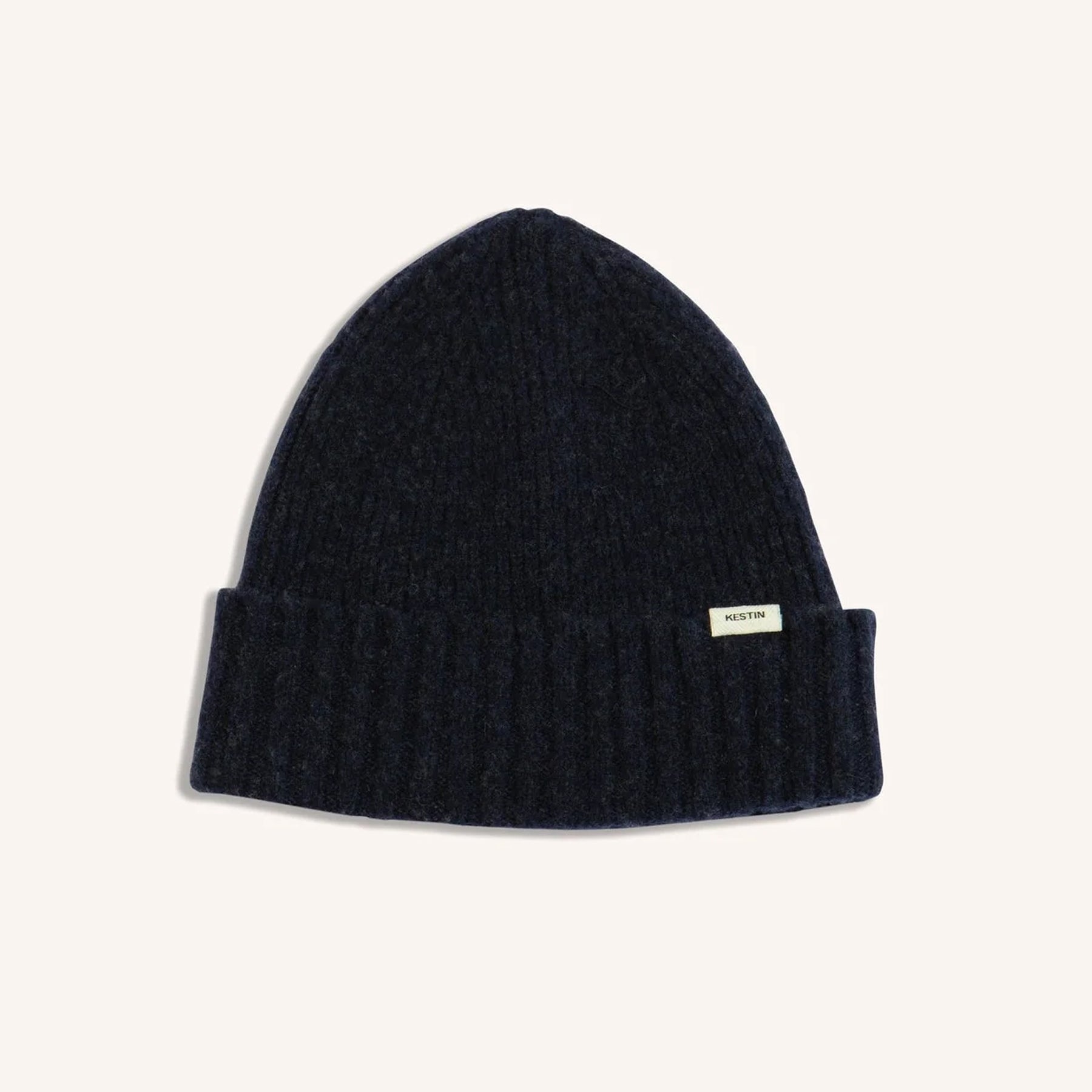 Balloch Brushed Beanie Dark Navy Lambswool