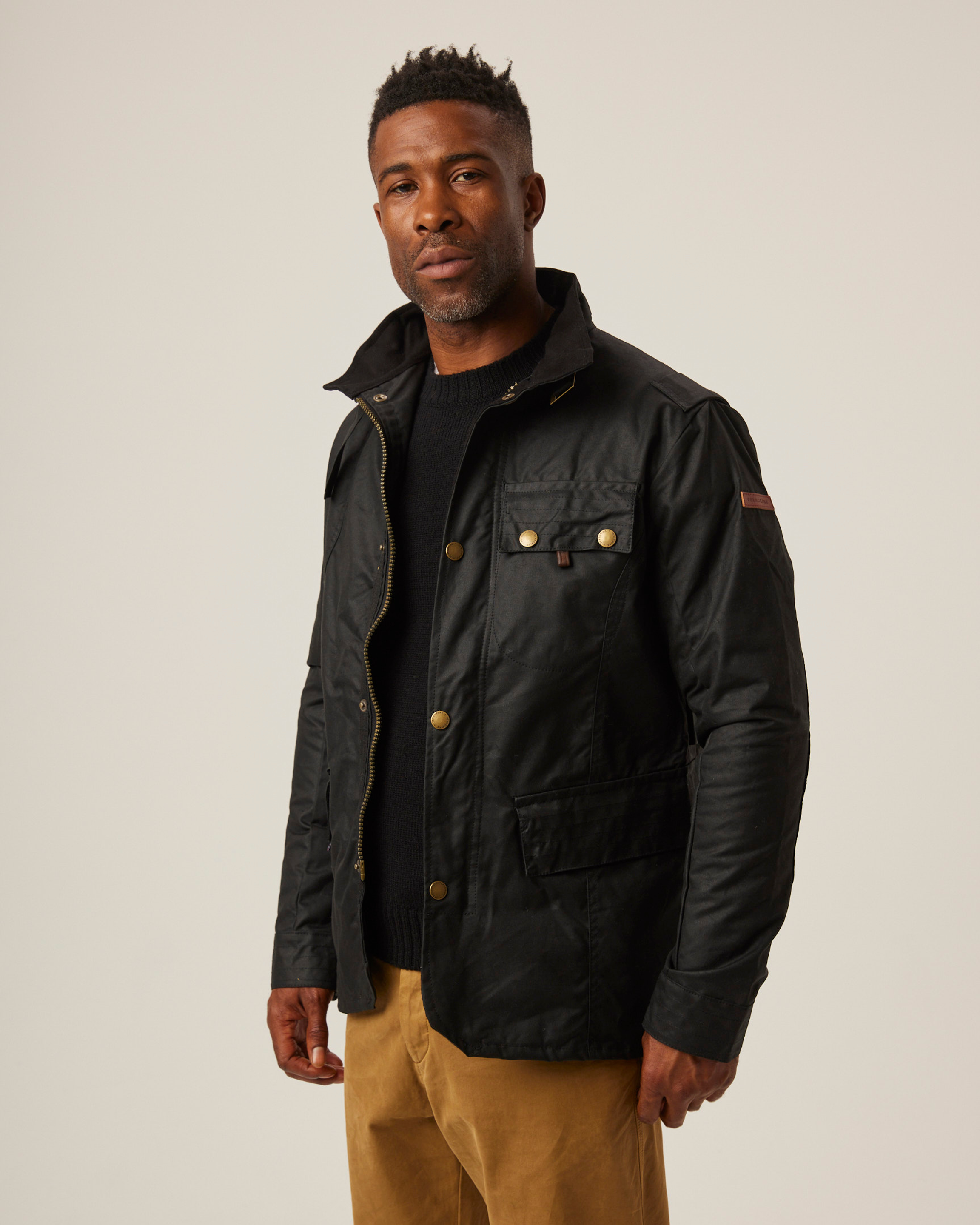 Mens Waxed Cotton Bexley Jacket Black