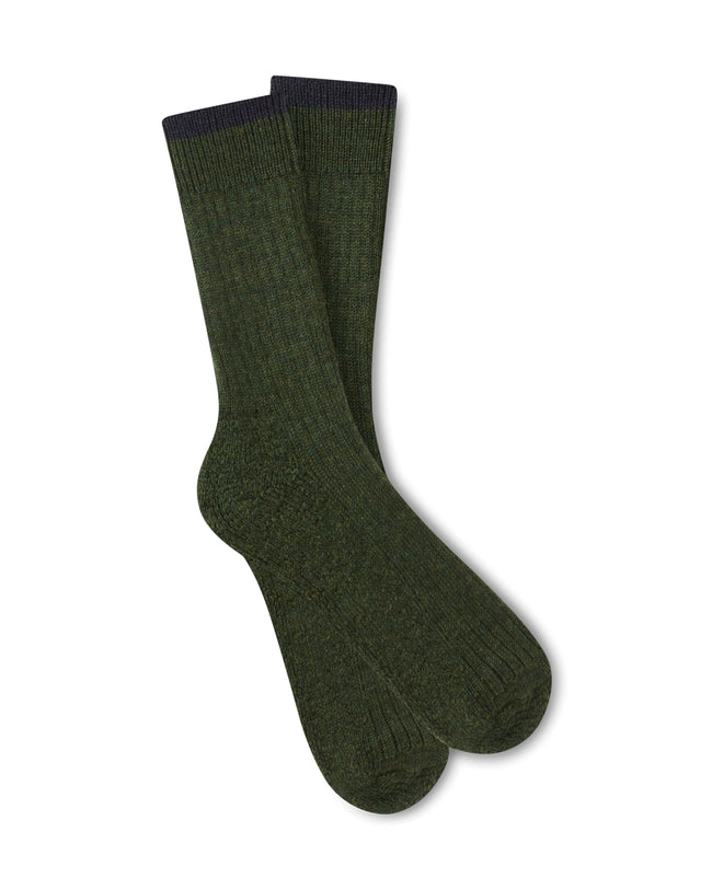 British Wool Boot Socks Olive
