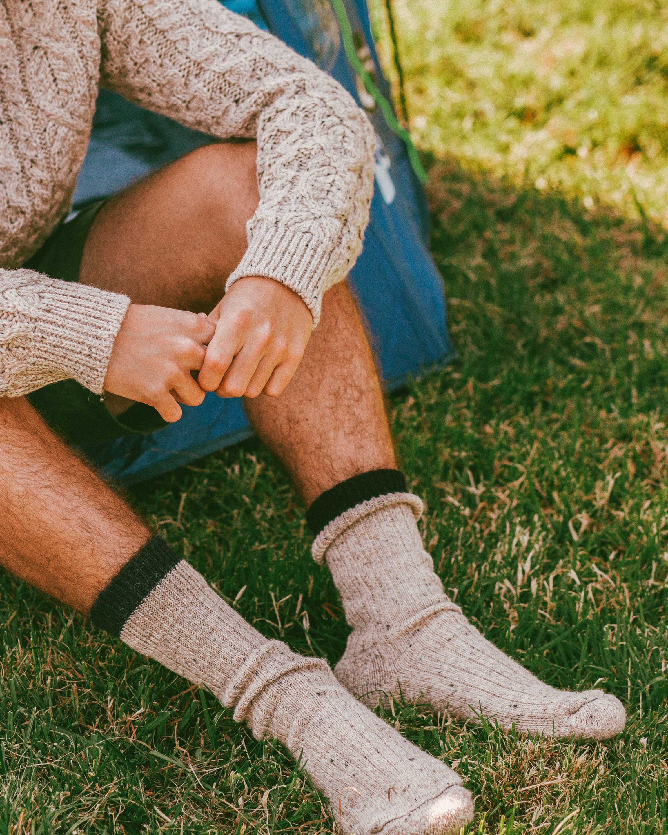British Wool Boot Socks Navy