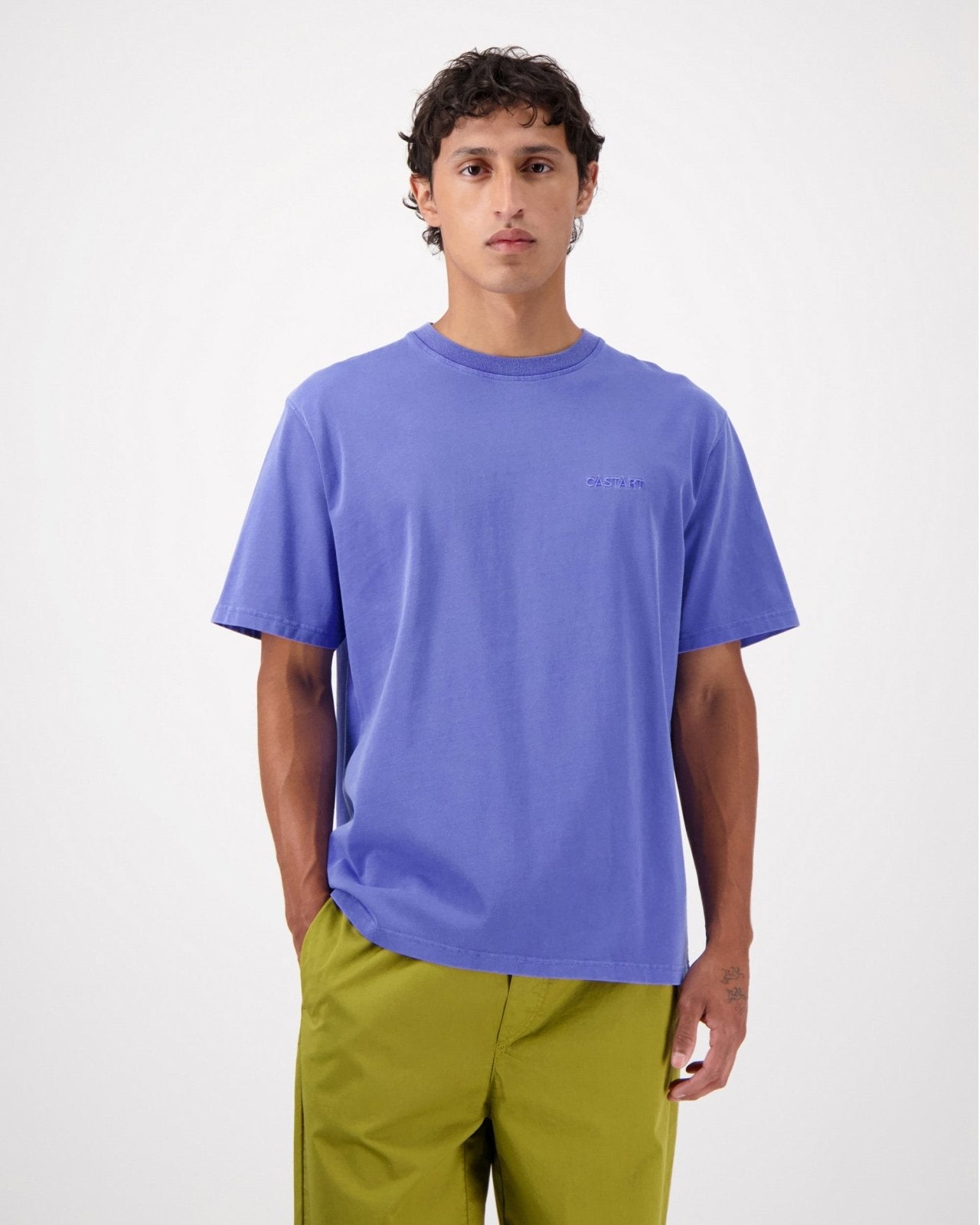 Stonewashed Tee Cobalt