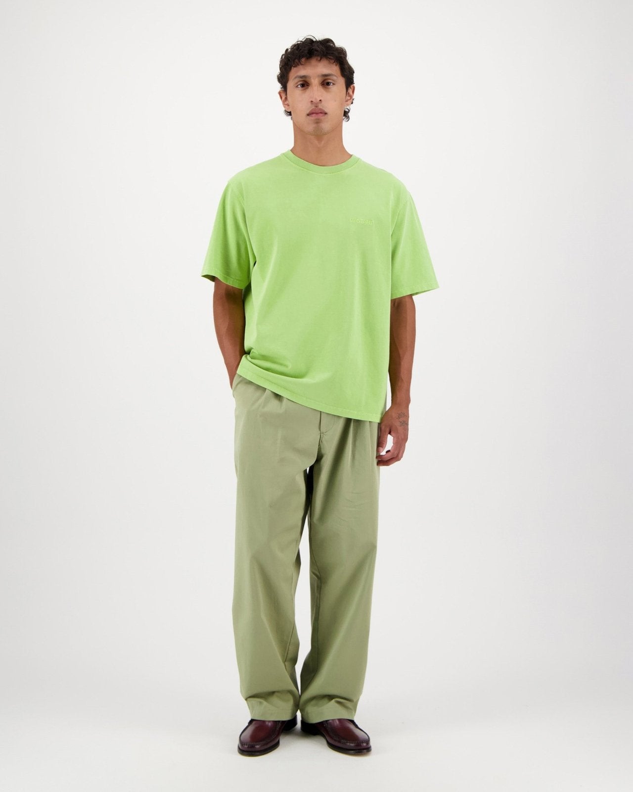 Stonewashed Tee Green