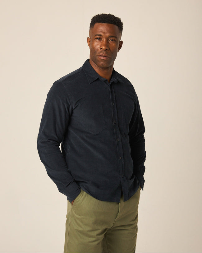 Chalet Corduroy Shirt Navy