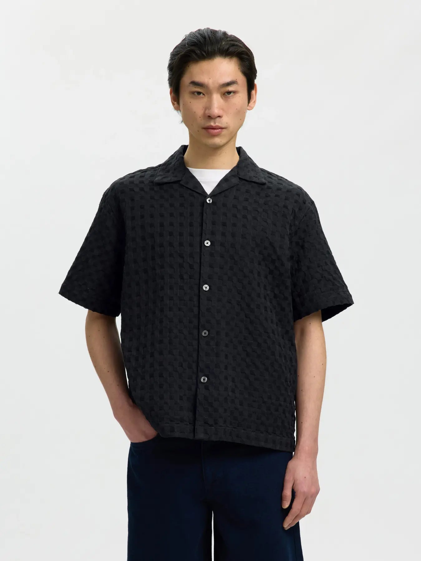 Rlx Monty Texture SS Shirt Black