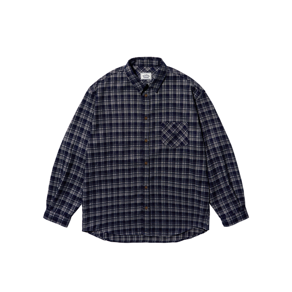 Flannel Check Shirt Navy