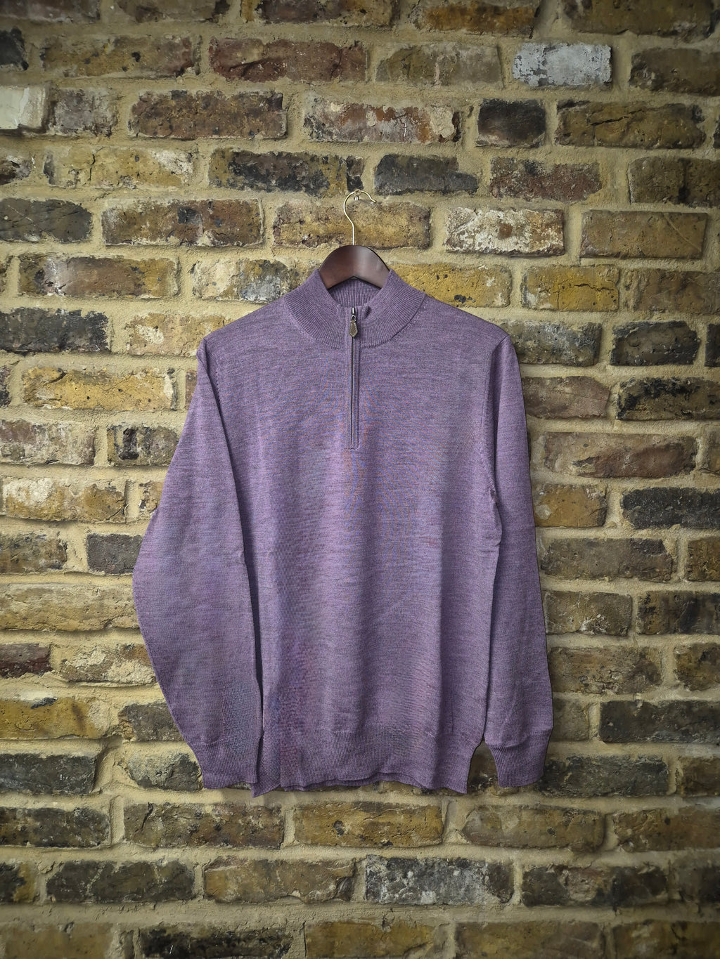 Barton Half Zip Mock Neck Thistle