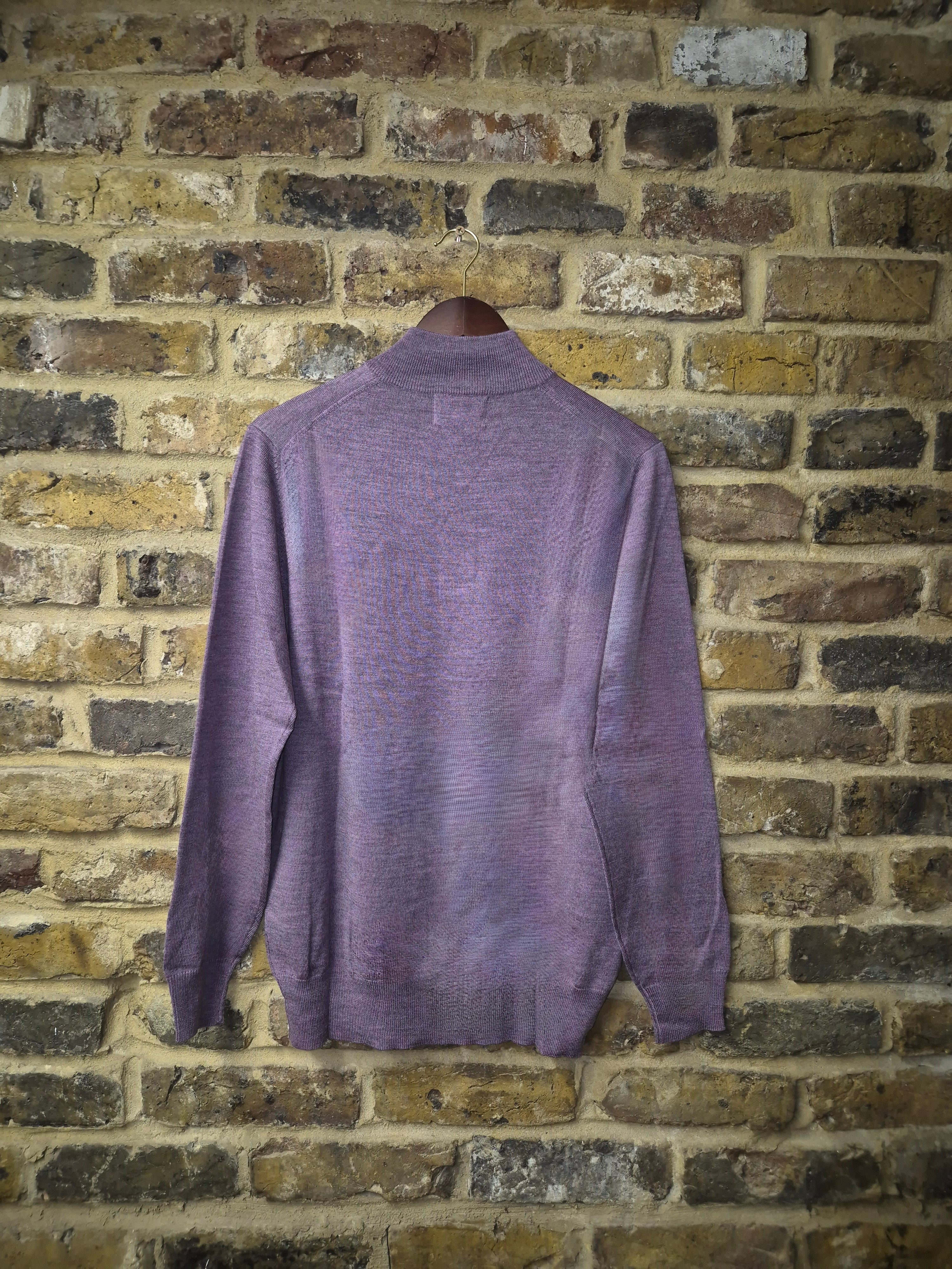 Barton Half Zip Mock Neck Thistle