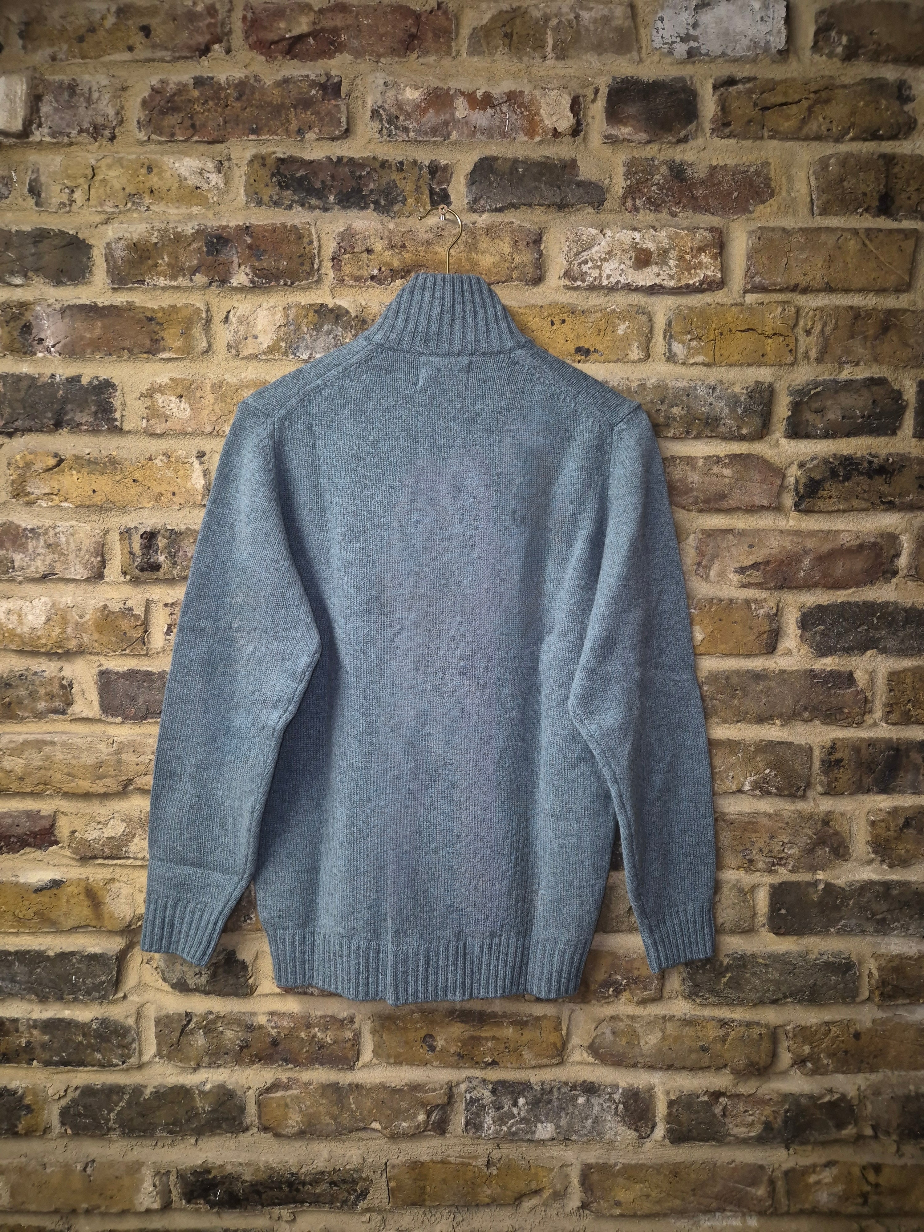 Landford Button Front LS Mock Neck Caspian