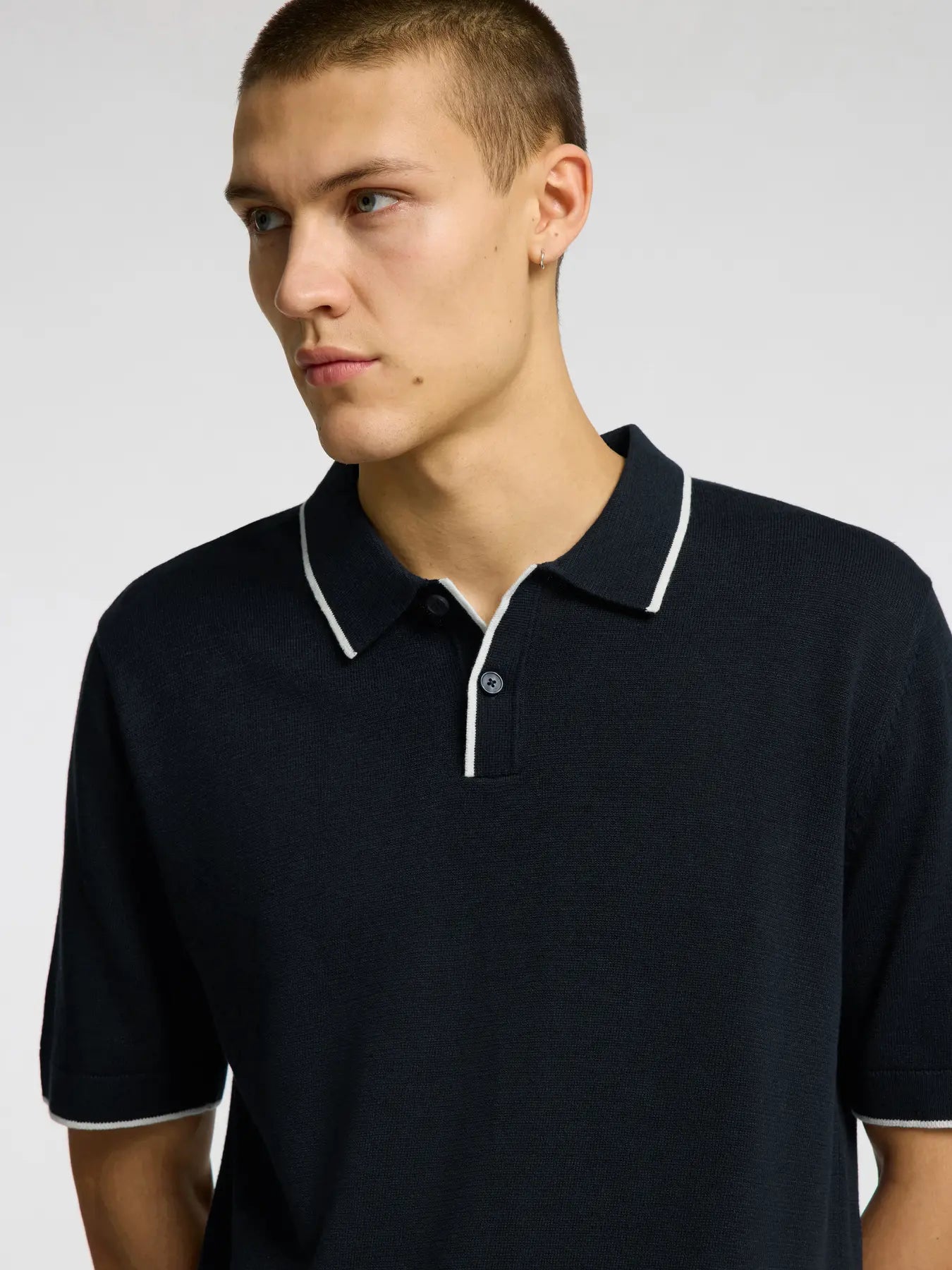 Mattis Knit Sun Polo Sky Captain/Egret