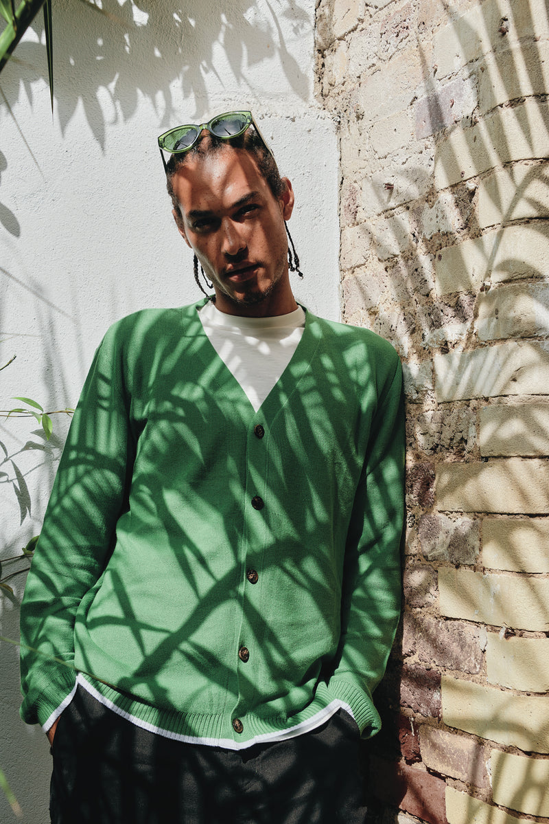 Jacob Cardigan Jungle Green