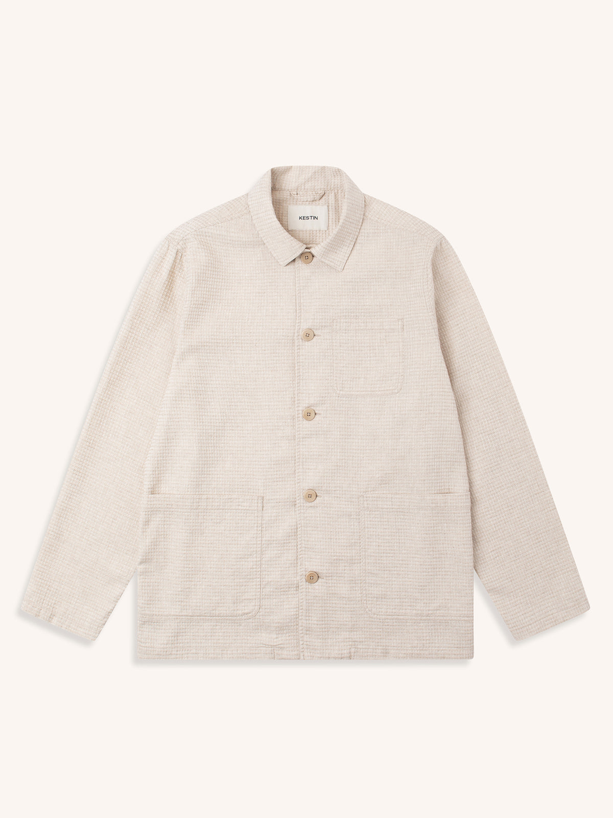 Ormiston Jacket Ecru Linen Waffle
