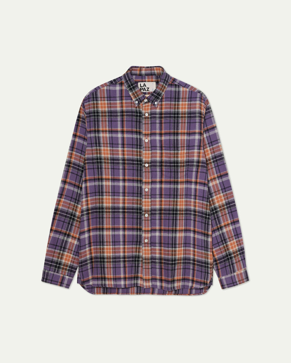 Branco Button Down Shirt Grape Checks