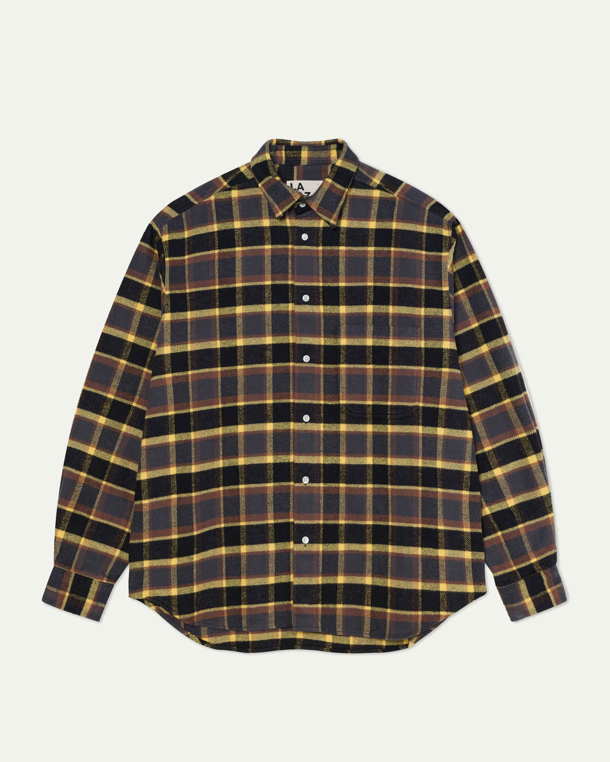 Carvalho Baggy Oversized Shirt Yellow Checks