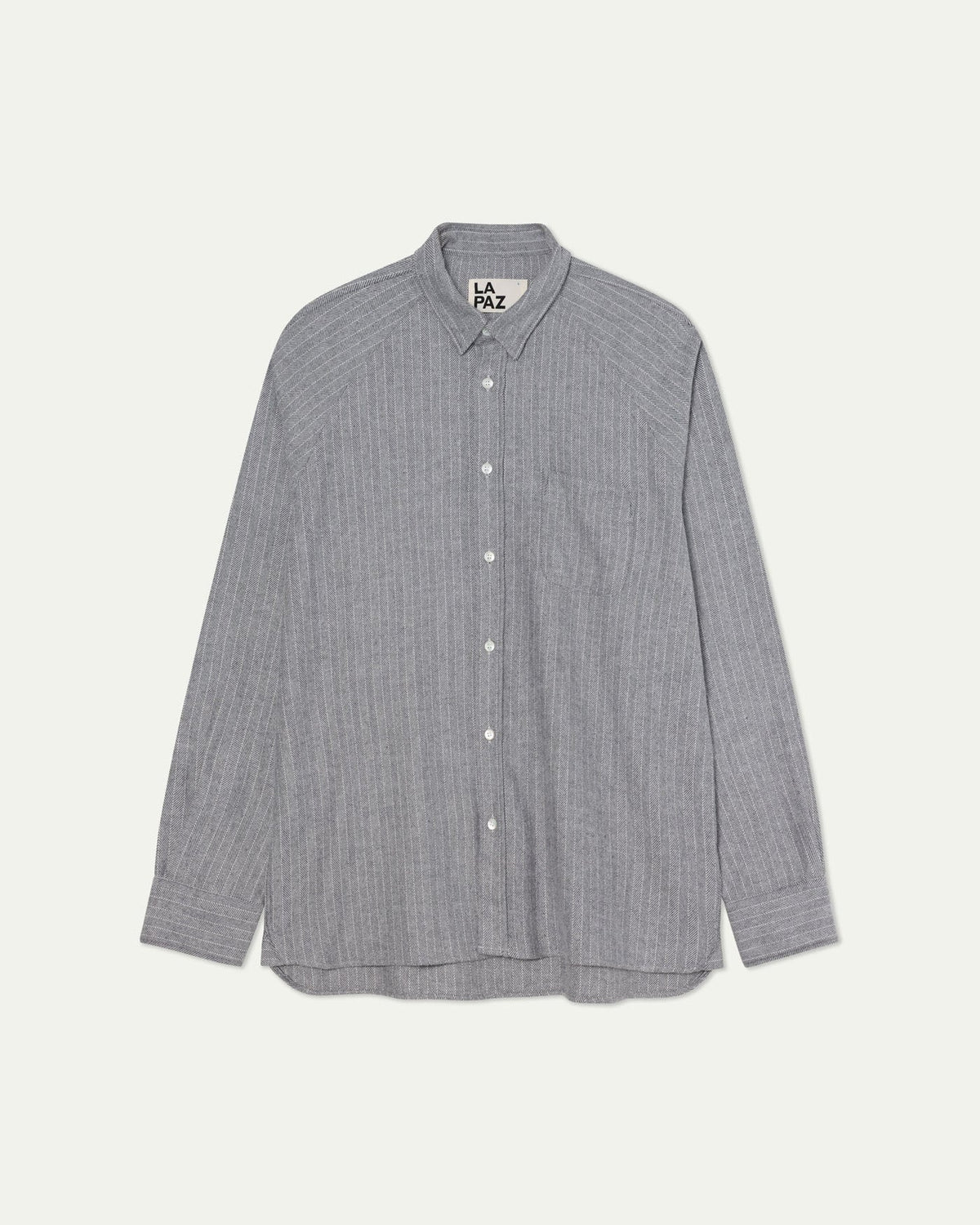 Mirra Raglan Sleeve Shirt Graphite Herringbone