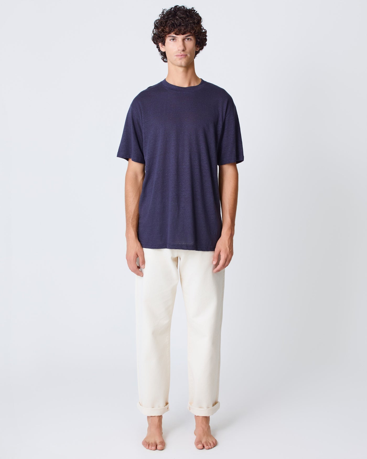 Bothelo Comfort T Shirt Dark Navy Linen
