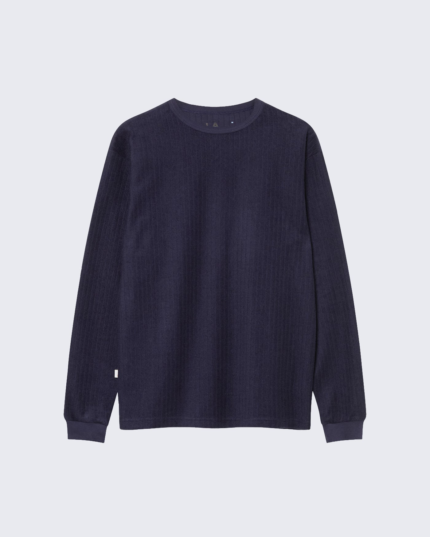 Feijo Long Sleeve T Shirt Dark Navy Terry