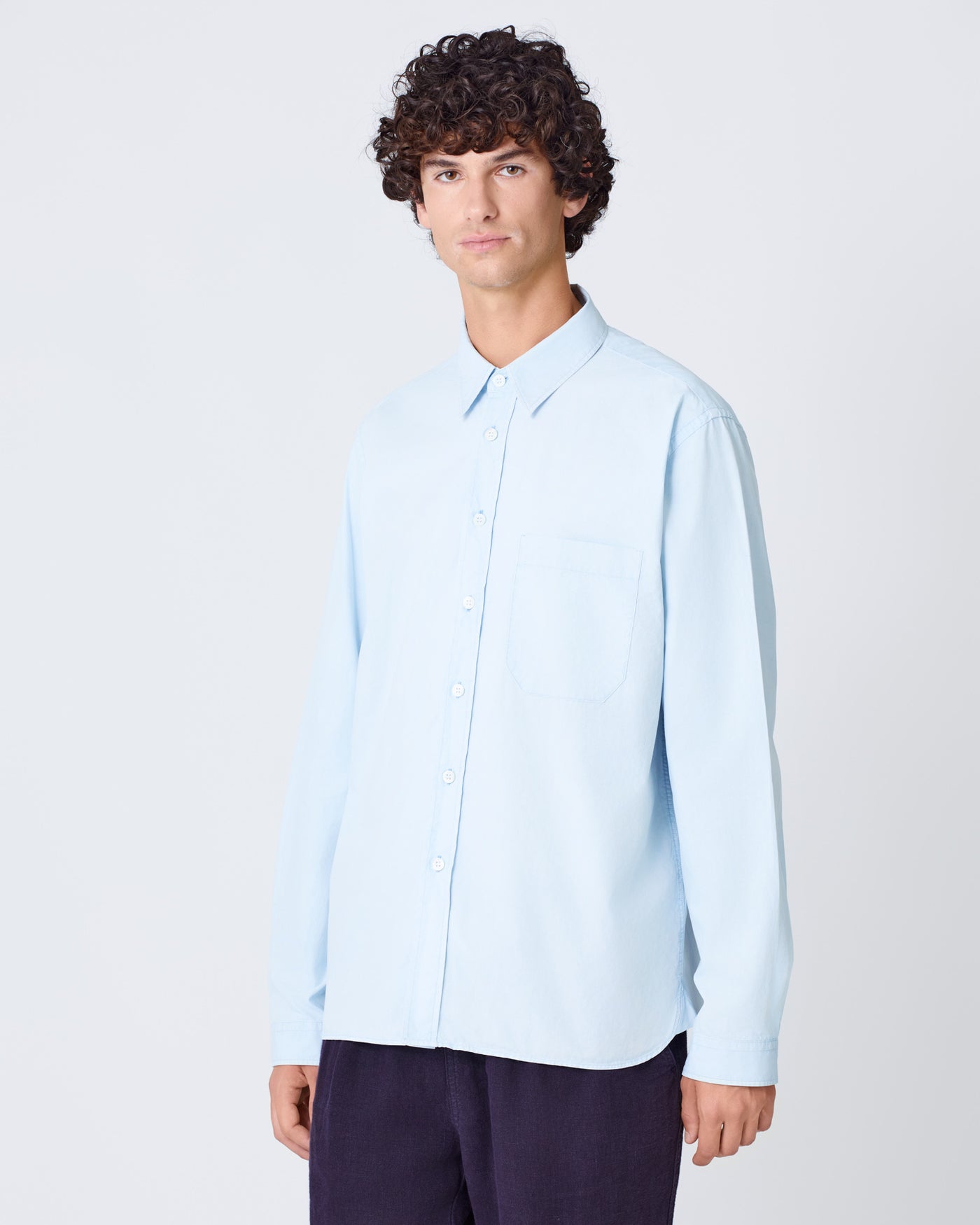 Lanca Worker Shirt Wind Blue