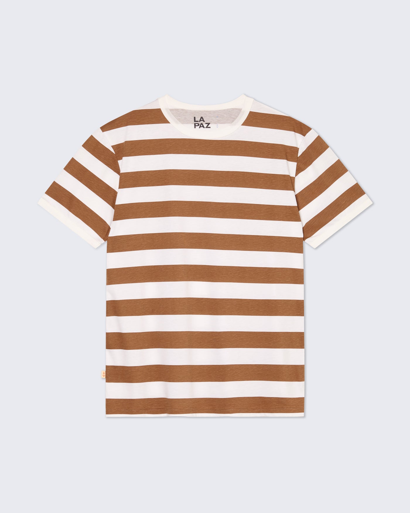 Meneres Contrast T Shirt Aztec Brown Stripes