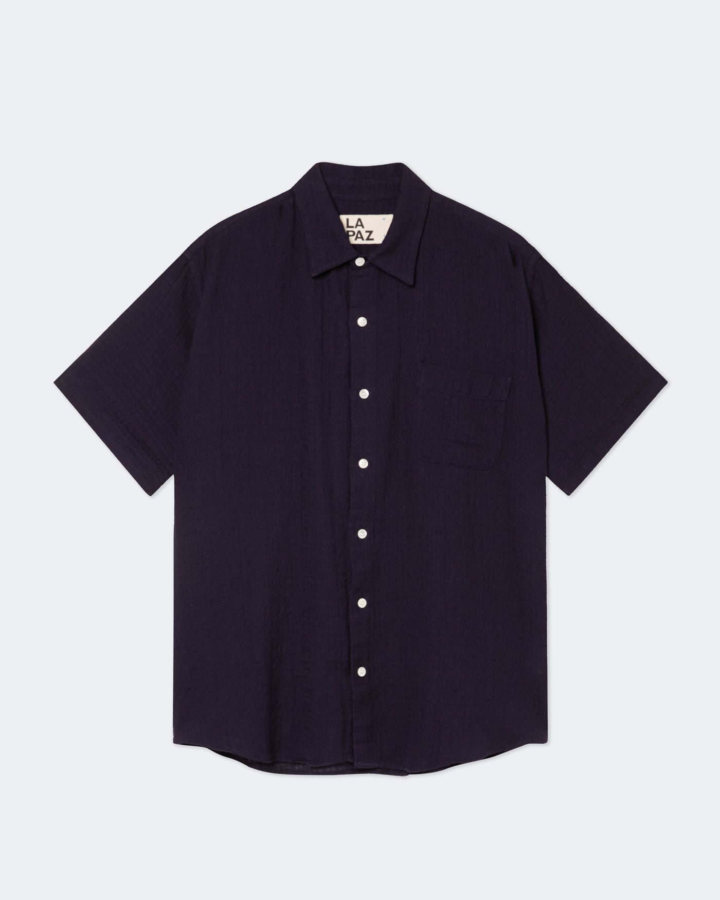 Roque Baggy Grandpa Shirt Dark Navy