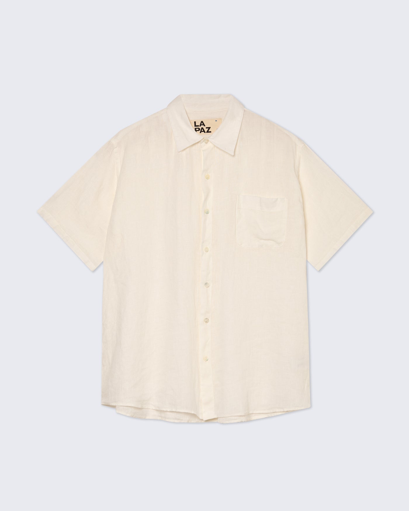 Roque Grandpa Baggy Shirt Off White Linen