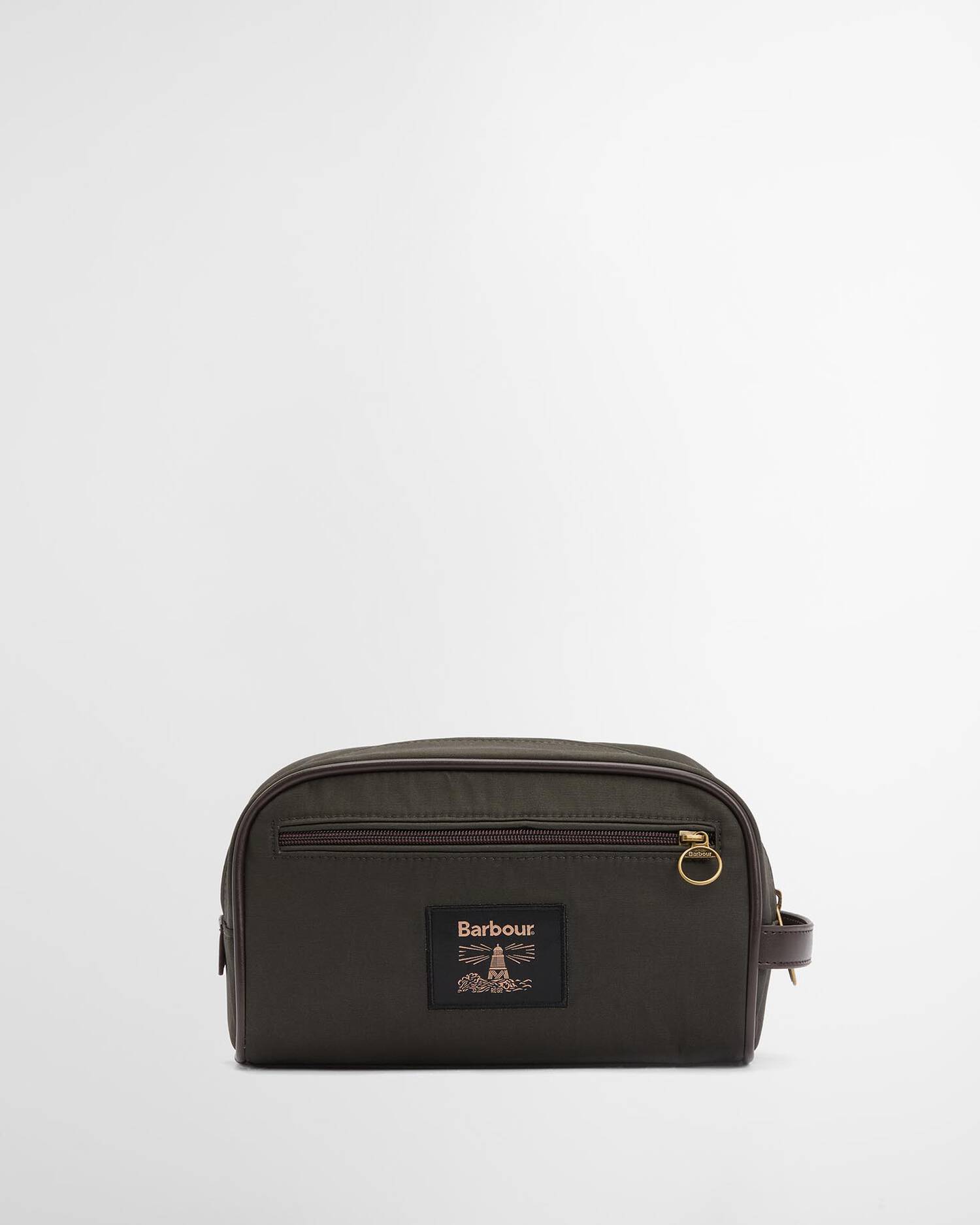 Highgate Wax Washbag Olive/Beacon
