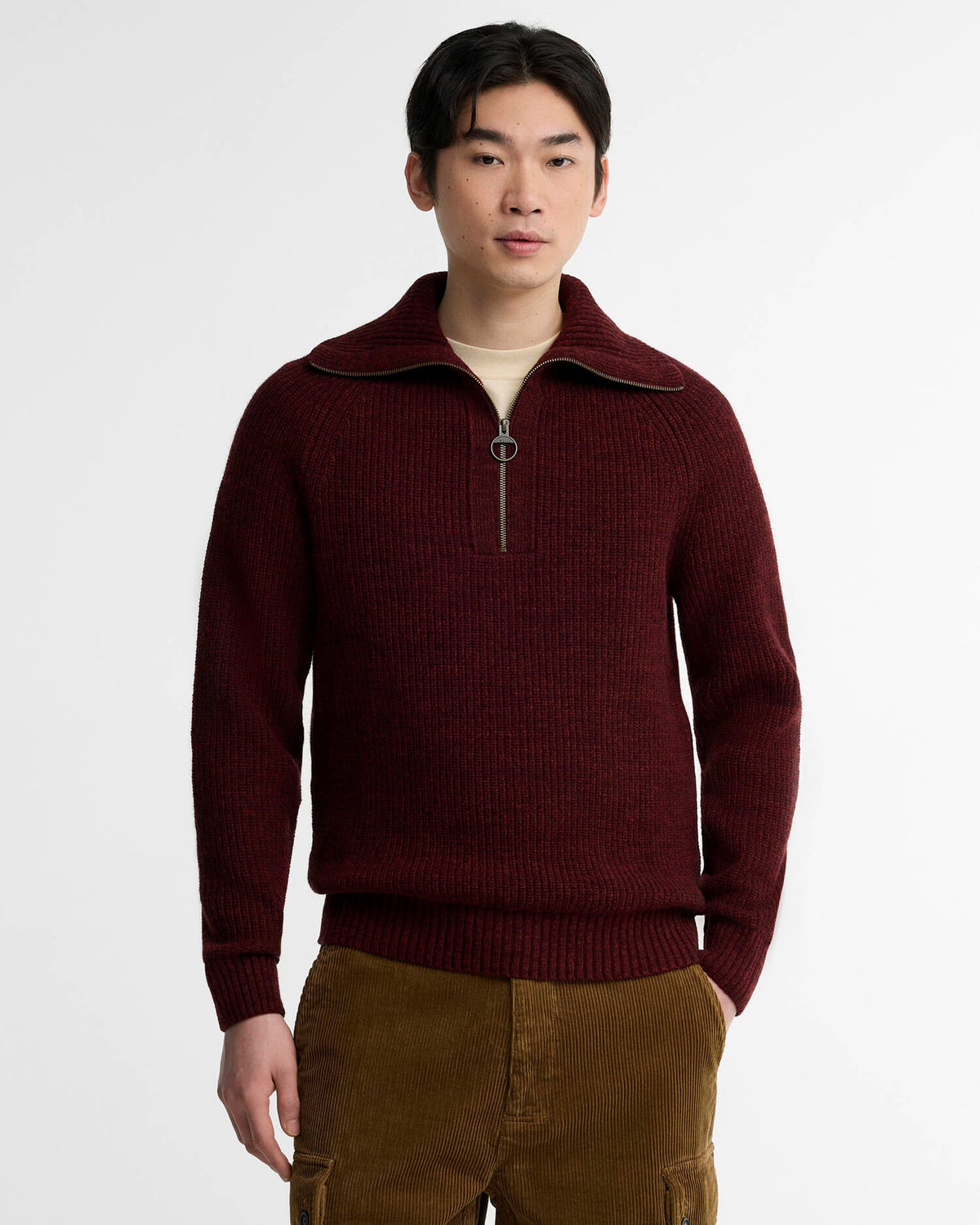 Riggbay Half Zip Jumper Chestnut